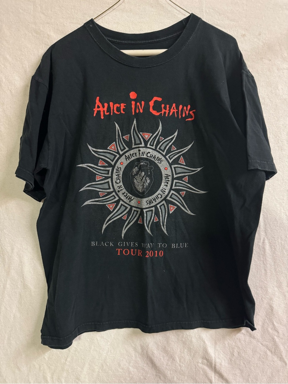 Alice In Chains Black Gives Way To Blue 2010 Tour Shirt Nike Large